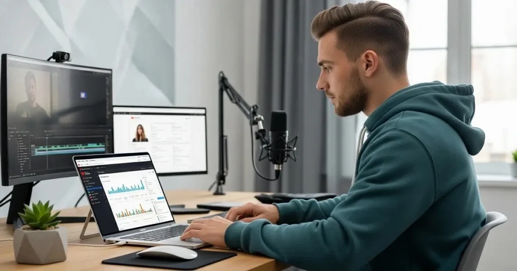 YouTuber building a website to grow online business