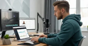 YouTuber building a website to grow online business