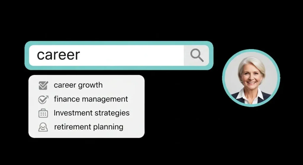 Mature YouTube creator positioned as authority for professional audiences